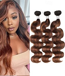 abordables -Ombre t1b-4/30# cheveux ondulés cheveux humains lot de 3 12-28 pouces