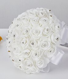 economico -Fiori da polso da matrimonio Bouquet Matrimonio  Evento  Festa PVC (Polivinilcloruro) Stile Fiore