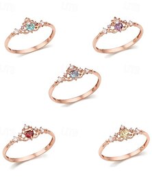 economico -ANELLO COSPLAY DA PRINCESSA ANIME Donne Anello corona carino Zircone Anelli di lusso regolabili Gioielli Regalo Accessori Regalo di Natale