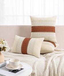 economico -Fodere per cuscini boho in cotone 30x45 45x45 colore contrastante morbide fodere decorative per cuscini da divano neutre per soggiorno decorazione per casa