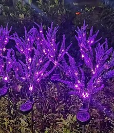 levne -2 ks led solární venkovní světla zahradní světlo levandule simulace rostlin terasová světla svatba dovolená zahrada chodník vila dvůr krajina atmosféra osvětlení trávníku