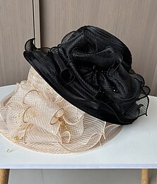 billige -Hodeplagg organza Bryllup Aftenselskap Elegant Bryllup Med Tyll Hodeplagg Hodeplagg