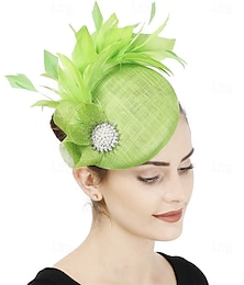 economico -Copricapo Simillino Piume Matrimonio Festa serale Elegante Matrimonio Con Piuma Copricapo Copricapo