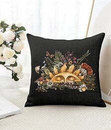 levne -Mandala bohémský dekorační povlak na polštář 1PC slunce a měsíc měkký čtvercový polštář na pohovku povlak na polštář do ložnice obývacího pokoje na pohovku židli