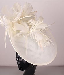 economico -Copricapo Simillino Piume Matrimonio Festa serale Elegante Matrimonio Con Piuma Copricapo Copricapo