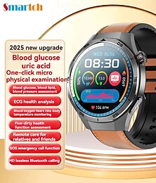 ieftine -696 ET456 Ceas inteligent 1.56 inch Uita-te inteligent Bluetooth ECG + PPG Pedometru Reamintire Apel Compatibil cu Android iOS Bărbați Telefon Hands-Free Reamintire Mesaj IPX-0 Carcasa ceasului de 47