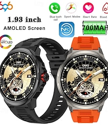 ieftine -696 SK50 Ceas inteligent 1.93 inch Uita-te inteligent Bluetooth Pedometru Reamintire Apel Sleeptracker Compatibil cu Android iOS Dame Bărbați Telefon Hands-Free Reamintire Mesaj IP 67 Carcasă de ceas