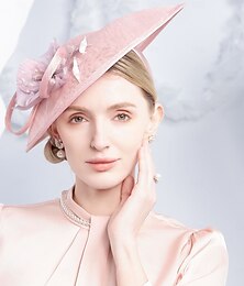 economico -cappelli sinamay bombetta / cappello a cloche cappello da sole cappello a piattino matrimonio festa del tè elegante matrimonio con fiocco copricapo floreale copricapo