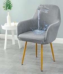 abordables -Funda elástica para silla de ala con funda de asiento, fundas de sofá de licra, fundas para sillón de ala, protector para sala de estar, funda para silla strandmon