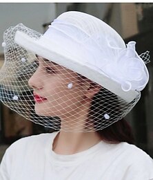 levne -dámská buřinka se širokou krempou vintage květinová vlněná plsť fedora poddajný elegantní klobouk fascinátor se závojem dáma kbelík na večírek v kostele