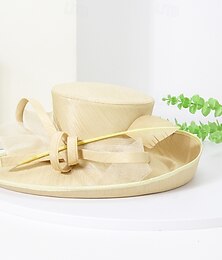 abordables -Chapeaux Polyester Occasionnel Plage Simple Avec Nœud Casque Couvre-chef