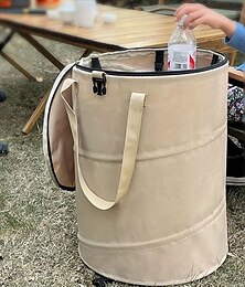 voordelige -multifunctionele opvouwbare prullenbak, waterdicht en duurzaam, ideaal voor kamperen, thuis, in de tuin en in de tuin, perfect voor het opbergen van speelgoed, kleding en bladeren
