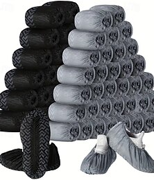 economico -50 paia di copriscarpe e stivali monouso extra large, antiscivolo, impermeabili, riutilizzabili, adatti per uomo taglia 10,5 e donna taglia 12