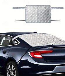 abordables -Housse de pare-brise arrière anti-neige pour glace et neige avec 3 points d'aspiration magnétiques et 2 crochets fixes adaptés à la plupart des berlines et SUV