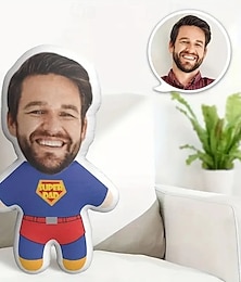 זול -מתנת כיסוי כרית זיכרון אבא על-תנוחת רך נוגס מודפס דו-צדדי ידנית לשטיפה בעיצוב מודרני סגירה בזיפר מוכנת כותנה כרית נוי לכל עונה ליום האבות
