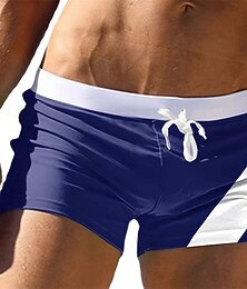 abordables -Homme Short de bain Short de Bain Natation Maillots de Bain Bas Cordon Natation Surf Plage Sports nautiques Mosaïque Eté Printemps