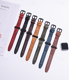 رخيصةأون -حزام جلدي متوافق مع Apple Watchband 38 مم 40 مم 41 مم 42 مم 44 مم 45 مم 49 مم قابل للتعديل نساء رجال جلد طبيعي استبدال حزام الساعة إلى iwatch Ultra 2 Series 9 8 7 SE 6 5 4 3 2 1