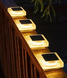 お買い得  -1個 LED ソーラー屋外ライト グラウンドライト パティオライト 30LED ソーラーポストライト 木製ポスト用 階段 歩道 庭 中庭 屋外 防水 照明 装飾