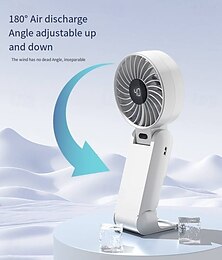 abordables -Ventilateur pliable portable et de bureau – Affichage numérique à 100 vitesses ajustable à 180°  rechargeable par USB-C
