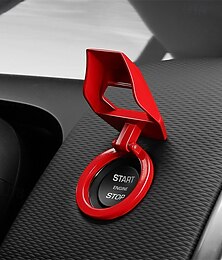 economico -1 confezione di interruttore di accensione per auto, pulsante di avvio e arresto del motore, copertura in fibra di carbonio per BMW E46 E90 E60 E39/Audi A4 A6 S3 S5/Benz C200 C300