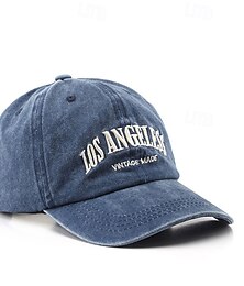 billiga -Herr Basebollkeps Solhatt Trucker Hat Svart Rubinrött 100% bomull Broderad Mode Ledigt Utekväll Ledigt / vardag Bokstav Justerbara Solskyddskräm Andningsfunktion