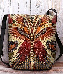olcso -női vintage főnix mintás crossbody táska – boho válltáska állítható pánttal, etnikai stílusú futártáska utazáshoz, vásárláshoz és mindennapi használatra