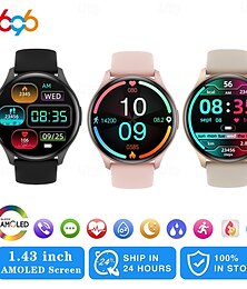 economico -696 ZW60 Smart Watch Fitness Tracker ECG PPG Bluetooth Promemoria Chiamata Android iOS IP67 44mm 1.43
