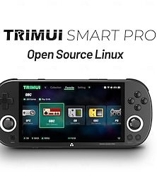 billige -trimui smart pro håndholdt spillkonsoll 4,96''ips skjerm linux system joystick rgb belysning smartpro retro videospillspiller gave