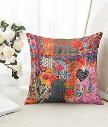 billiga -Vackra Blomdecorativa Kasta Kuddar Täcka 1PC Mjuk Fyrkantig Soffkuddsfodral Kudde för Sovrum Vardagsrum Soffa Stol