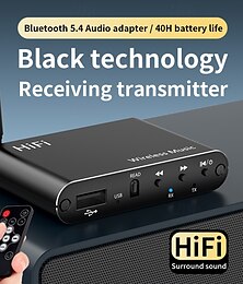economico -adattatore trasmettitore ricevitore bluetooth 5.4 jack aux da 3,5 mm per altoparlanti cuffie u disk ps5 ricevitore audio supporta a2dp/avrcp