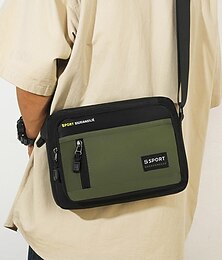 abordables -Sac à bandoulière tactique pour homme - Sac à bandoulière en nylon imperméable avec plusieurs poches, sac à bandoulière de style militaire décontracté pour les voyages, le travail et les activités de plein air