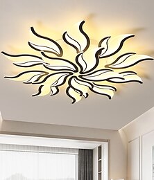 economico -3 luci 5 luci 60/68/78/90/100 cm Dimmerabile Design Cluster Luci da Soffitto Metallo Acrilico Stratificato Stile Artistico Stile Moderno Finiture Verniciate Nero LED Moderno 110-120V 220-240V