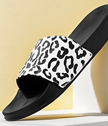 economico -sandali da uomo con stampa leopardata - calzature casual eleganti per l'estate e le uscite in spiaggia