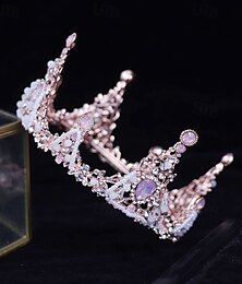 economico -Bambini Ragazze Tiara Corona da principessa Ragazza bouquet Dolce Feste Compleanno Tinta unica Argento Oro