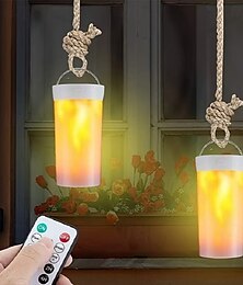 olcso -led lánglámpa kreatív hangulatú dekoráció gyereknapi halloween karácsonyi ajándék távirányítóval, kültéri kempingezésre alkalmas piknik lánglámpa