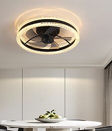 abordables -52 cm Regulable Ventilador de techo Metal Acrílico Moderno Estilo nórdico 110-120V 220-240V