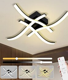 abordables -Plafonnier LED moderne à intensité variable incurvé 2 têtes 15 W, 3 têtes 20 W, 4 têtes 24 W, luminaires de plafond encastrés minimalistes adaptés aux couloirs, salles d'étude, chambres à coucher,
