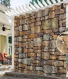 billige -vanntett utendørs gardin privatliv, utendørs solskjermer, skyve terrassegardin gardiner, pergola gardiner grommet murvegg for lysthus, balkong, veranda, fest
