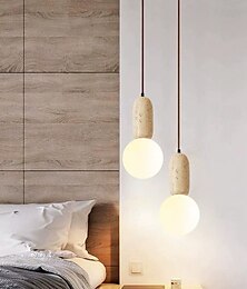 economico -28 cm Design Globo Design di Lanterna a Sospensione Forme Geometriche Lampada a sospensione Pietra Vetro Stile Artistico Stile Vintage Classico Vintage Rustico 110-120V 220-240V