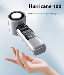 זול -מאוורר ידני נטען ב-USB מהיר – מאוורר טורבו מיניאטורי מתקפל עם חבילת קרח לנסיעות חוץ