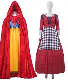 abordables -Blanc de neige Princesse Fée Femme de ménage Robe Robe de Bal Costume de cosplay de film S'habiller Cosplay de Film for Femmes Adulte Halloween Carnaval Journée mondiale du livre Performance Soirée