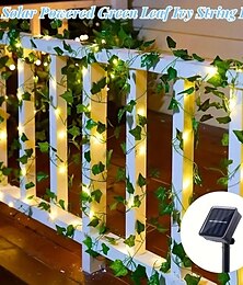 economico -10m-100 led perline luci solari esterne tigre rampicante filo di rame luce stringa cortile giardino festa di nozze balcone festival atmosfera decorativa luce stringa