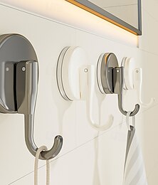 economico -2 ganci a forma di cuore con ventosa, ganci da parete senza trapano, ganci singoli adesivi resistenti per cucina, bagno e porta posteriore