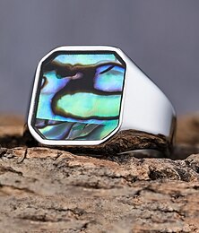 levne -pánský čtvercový prsten z nerezové oceli, zlatý a stříbrný, módní a individuální, vhodný pro každodenní nošení na dovolené a příležitostná setkání