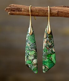 abordables -Femmes Boucles d'oreilles Classique Content Élégant Des boucles d'oreilles Bijoux Jaune clair / Noir et Or / Bleu marine Pour Mariage Soirée 1 Paire