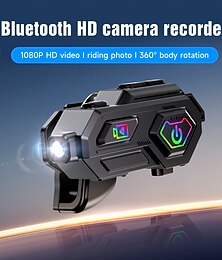 Недорогие -4K HD съемка всеводно мотоциклетного интеркома шлема экшн-камера bluetooth гарнитуры