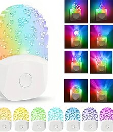 economico -luce notturna a led a forma di acrilico decorazione soggiorno e camera da letto effetto sfumato di luce colorata protezione degli occhi senza sfarfallio spina di alimentazione uk usa eu 1 pz
