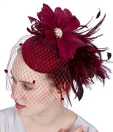abordables -accessoire Plumes Mariage Soirée Élégant Mariage Avec Plume Casque Couvre-chef