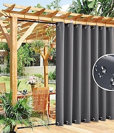 billiga -vattentäta utomhusgardiner inomhus, vindtäta utomhusduksgardiner upptill och nedtill, yttergardiner för uteplats veranda pergola berså Lanai lusthusgård