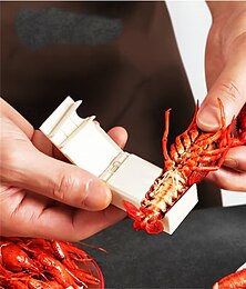 お買い得  -ザリガニ殻むき器シーフードツール、家庭用キッチンエビ皮むき器、エビ殻除去ツール、レストランやシーフード愛好家のためのユニバーサル